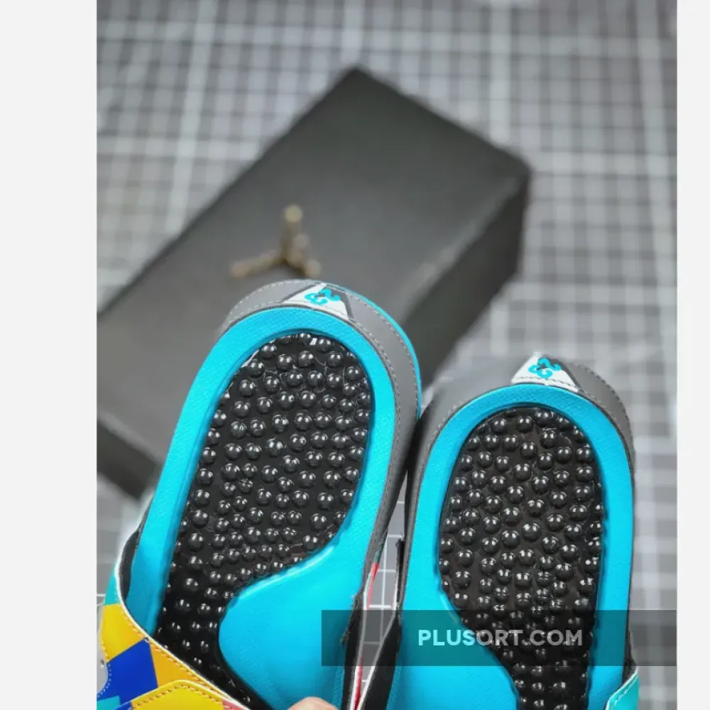 Air Jordan Hydro 5 Blue Multi-Color