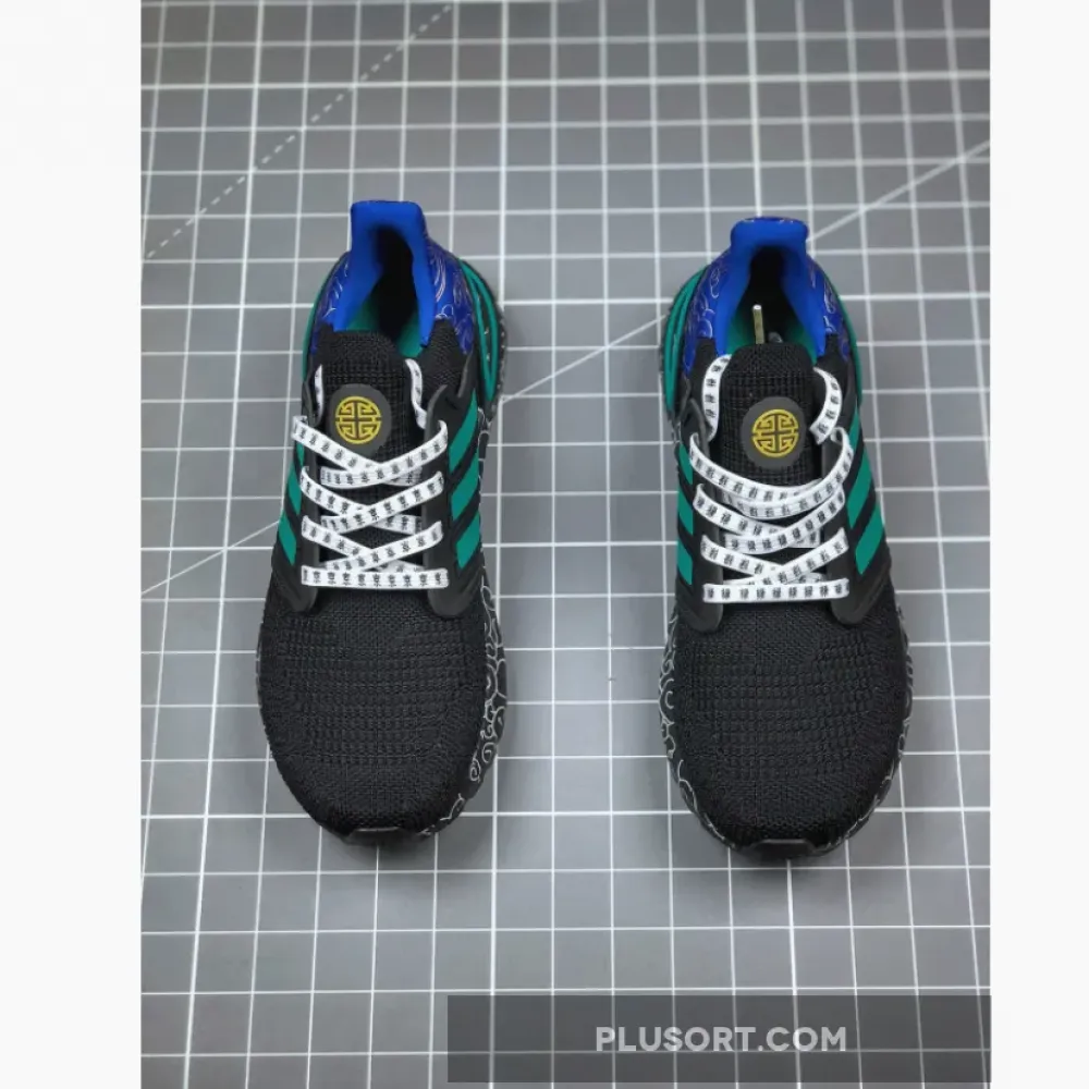 adidas UltraBOOST 20 Black/Glory Green FX8887