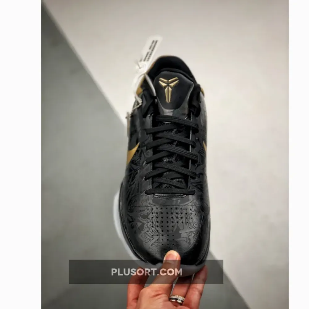 Nike Zoom Kobe 5 ‘Big Stage Away’ Black/Metallic Gold-White 386429-008