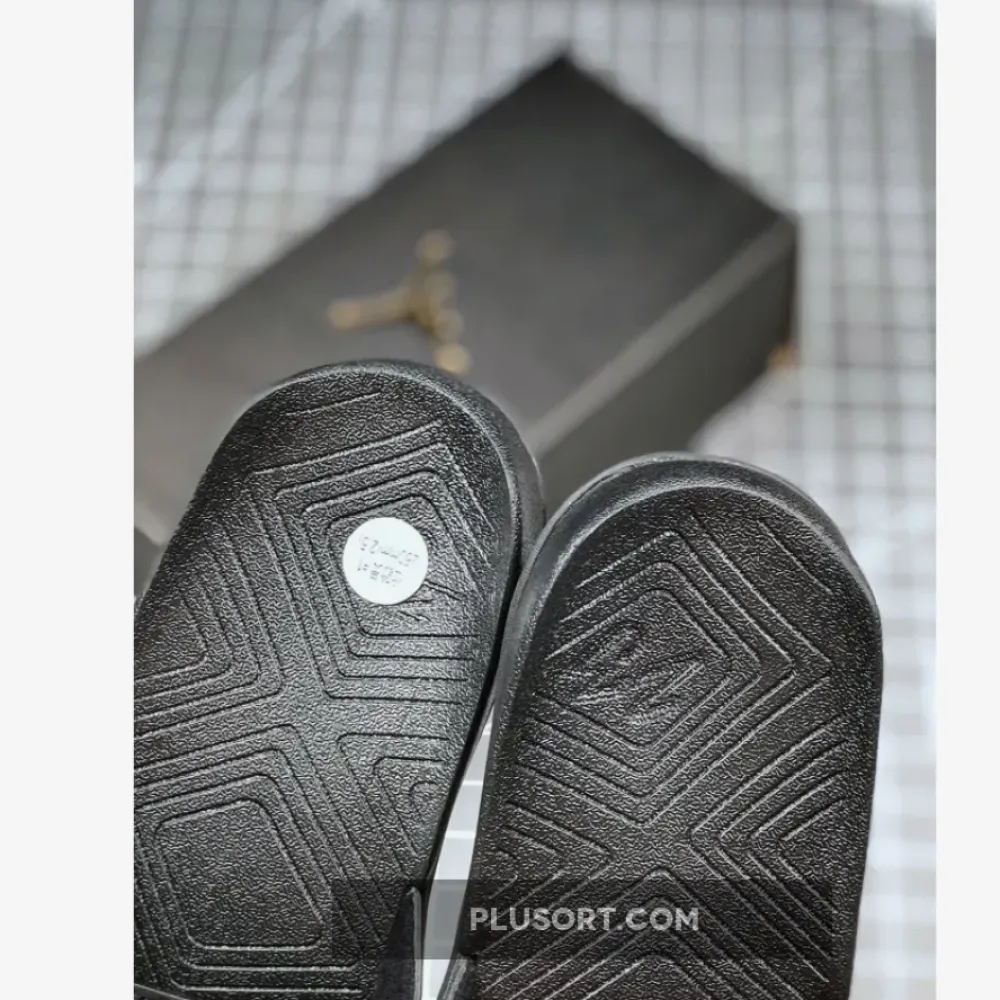 Air Jordan Hydro 7 Triple Black Slippers  BQ6290-016