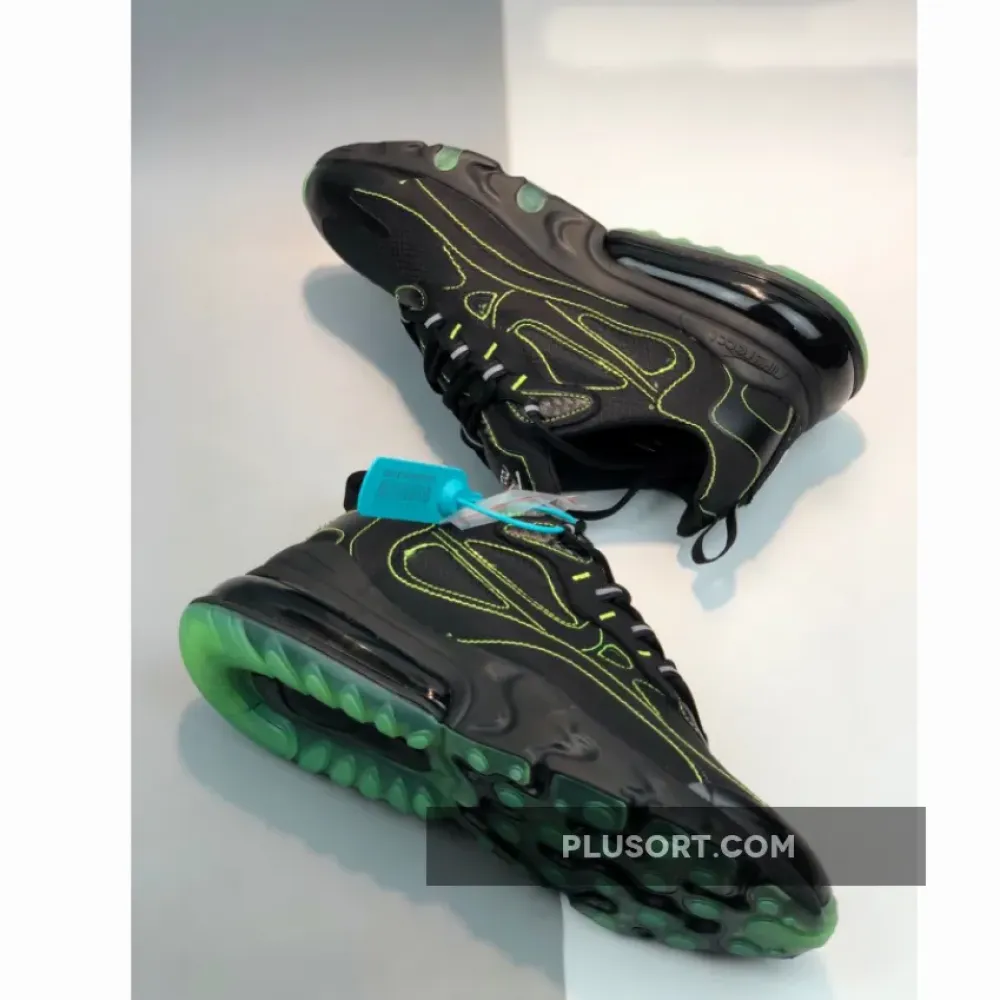 Nike Air Max 270 React Black Electric Green  CQ6549-001