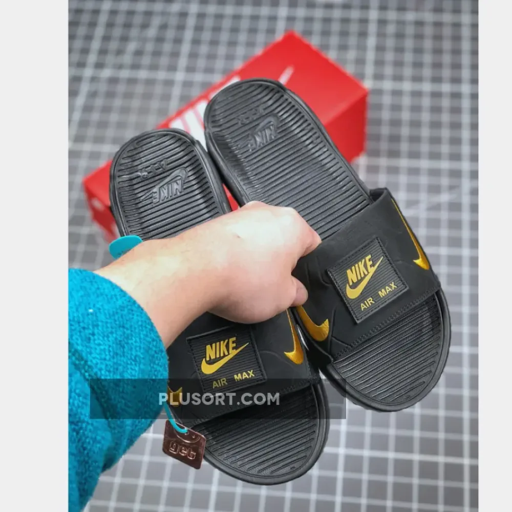 Nike Air Max 90 Slide Black Gold