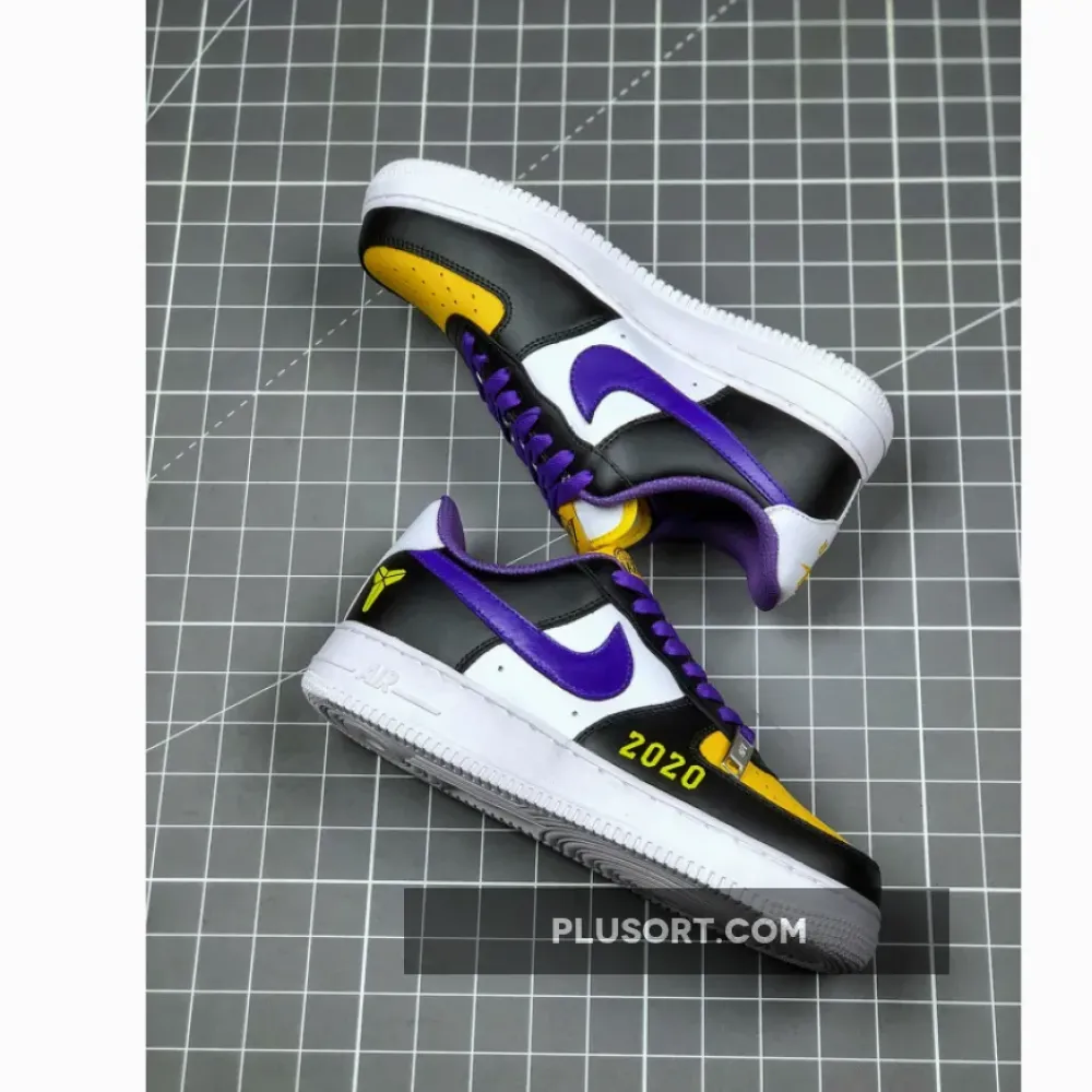 Kobe x Nike Air Force 1 Low Black/Yellow-Purple-White