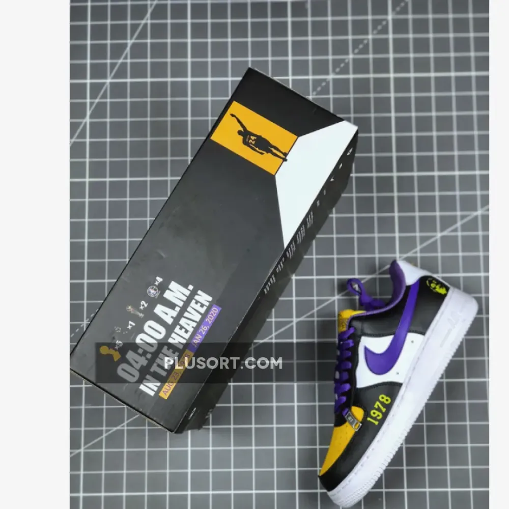 Kobe x Nike Air Force 1 Low Black/Yellow-Purple-White
