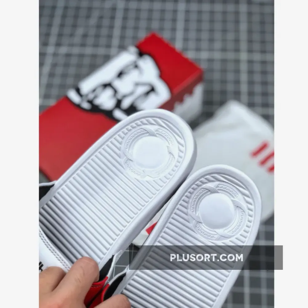 KFC x SANDALBOYZ Court Slides White Red