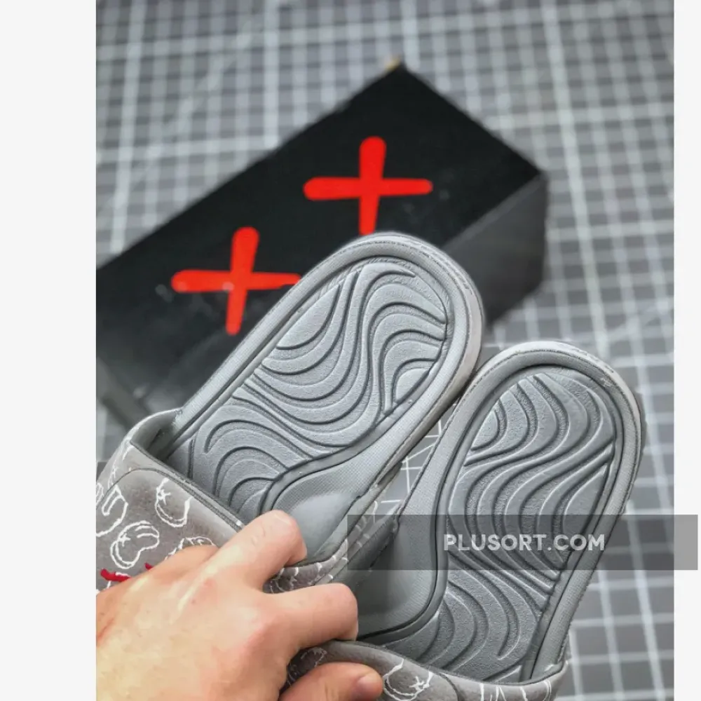 Kaws x Air Jordan 4 Cool Grey Slide Sandals