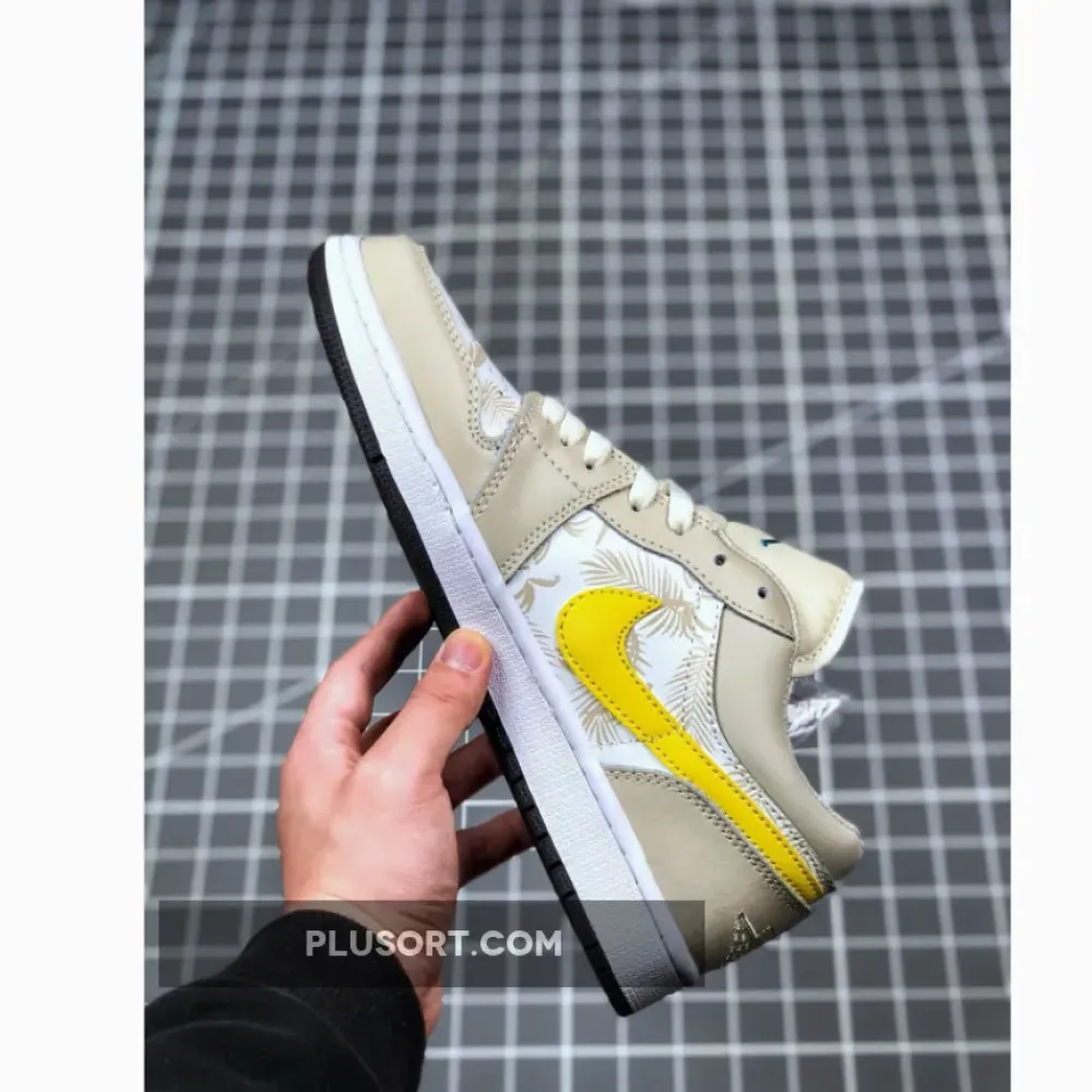 Air Jordan 1 Low Light Orewood Brown/Amarillo-White-Laser Blue CK3022-107