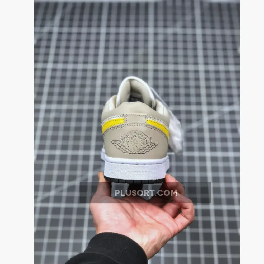 Air Jordan 1 Low Light Orewood Brown/Amarillo-White-Laser Blue CK3022-107