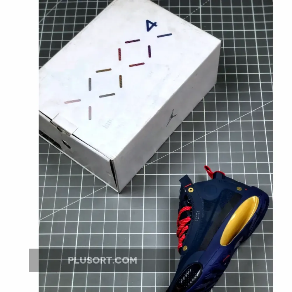 Air Jordan 34 Navy Blue/Gold