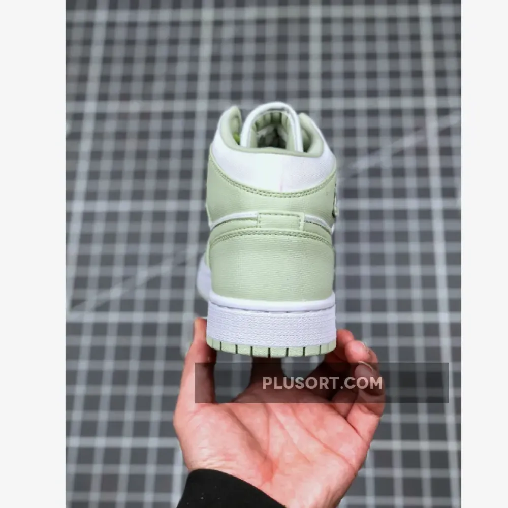 Air Jordan 1 Mid WMNS White/Spruce Aura  CV5280-103
