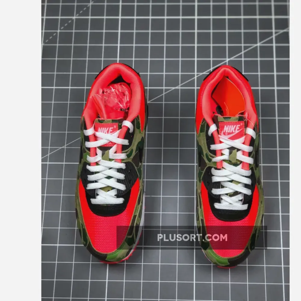 Nike Air Max 90 “Reverse Duck Camo” Infrared/Black  CW6024-600