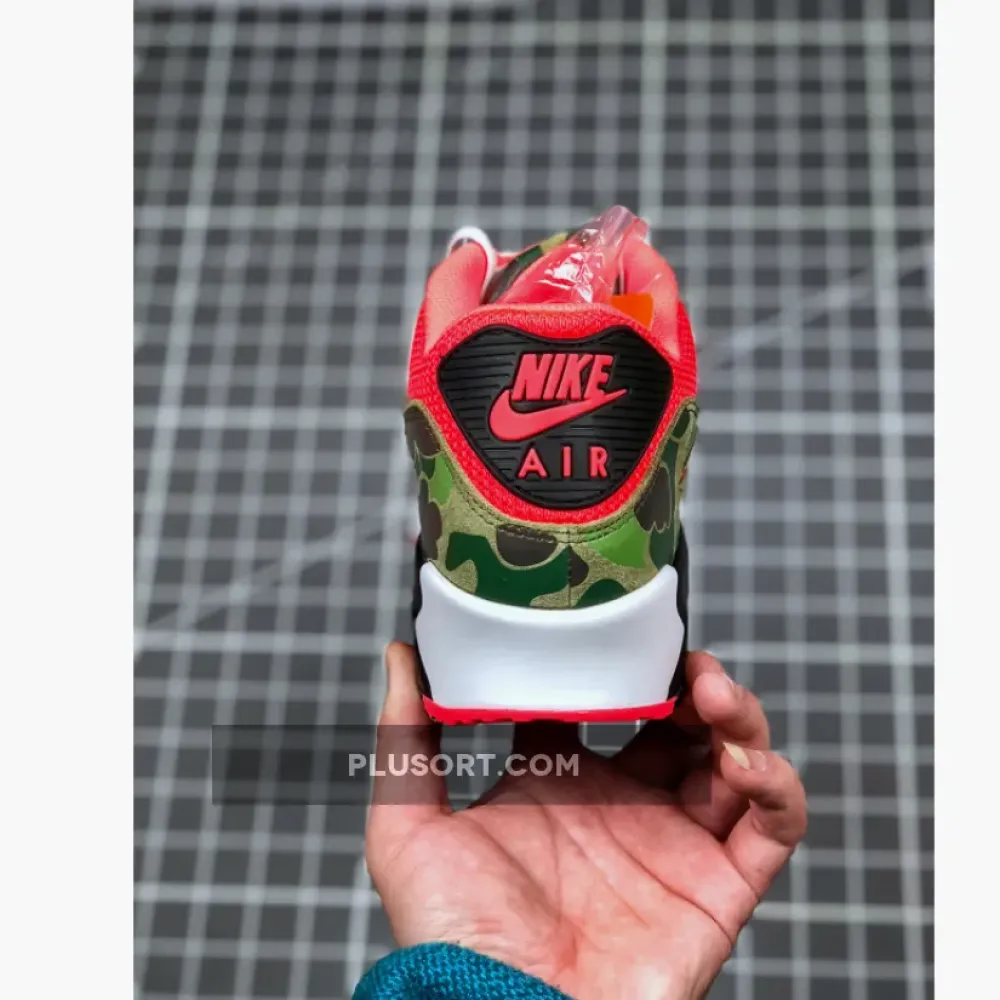Nike Air Max 90 “Reverse Duck Camo” Infrared/Black  CW6024-600