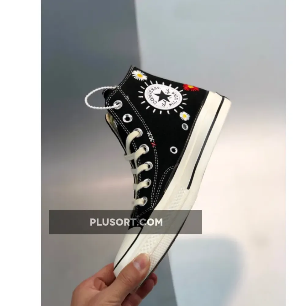 Converse Embroidered Floral Chuck Taylor All Star Black/Natural Ivory 567993C