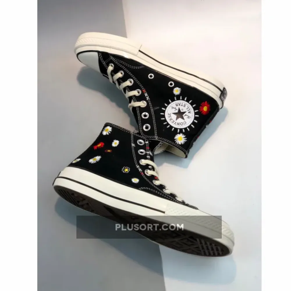 Converse Embroidered Floral Chuck Taylor All Star Black/Natural Ivory 567993C