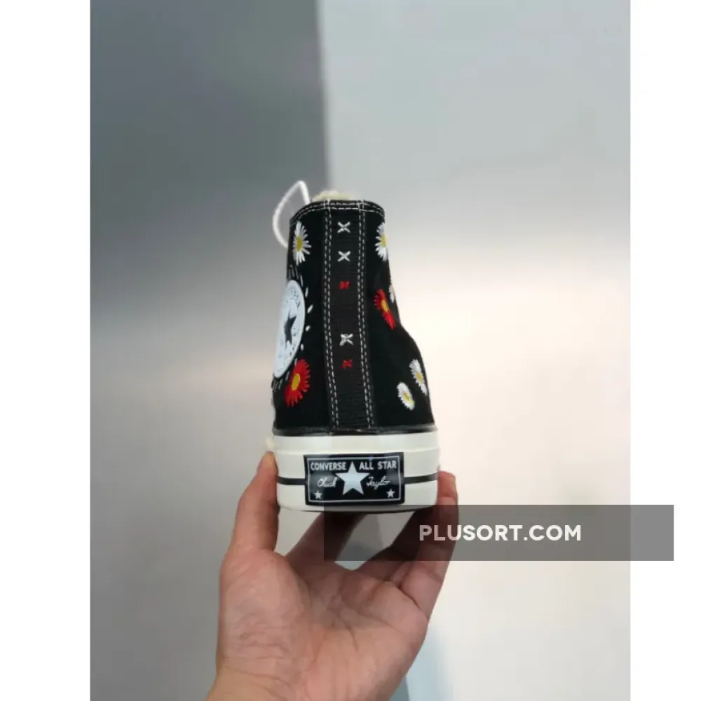 Converse Embroidered Floral Chuck Taylor All Star Black/Natural Ivory 567993C