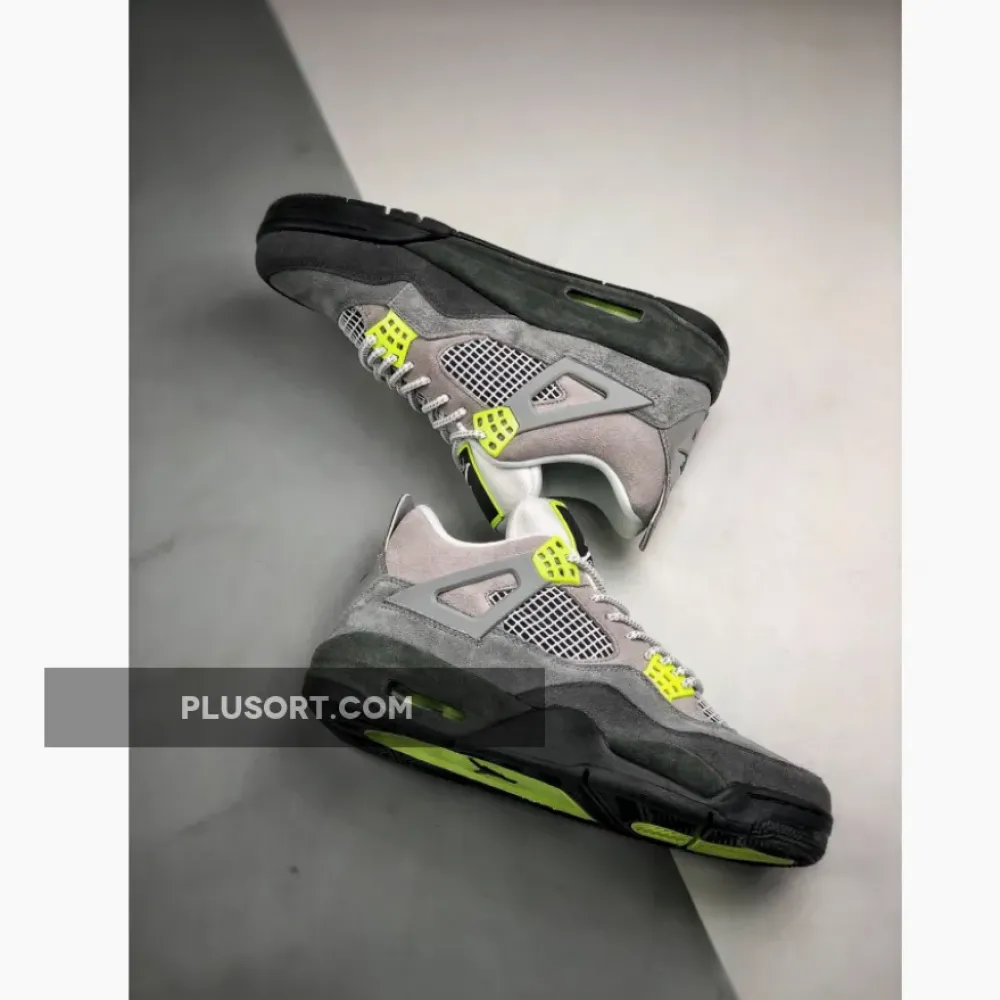 Air Jordan 4 SE “Neon Air Max 95” Cool Grey/Volt-Wolf Grey-Black CT5342-007