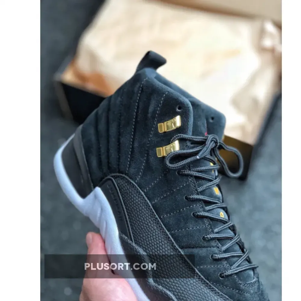 Air Jordan 12 “Reverse Taxi” Black/White-Taxi  130690-017
