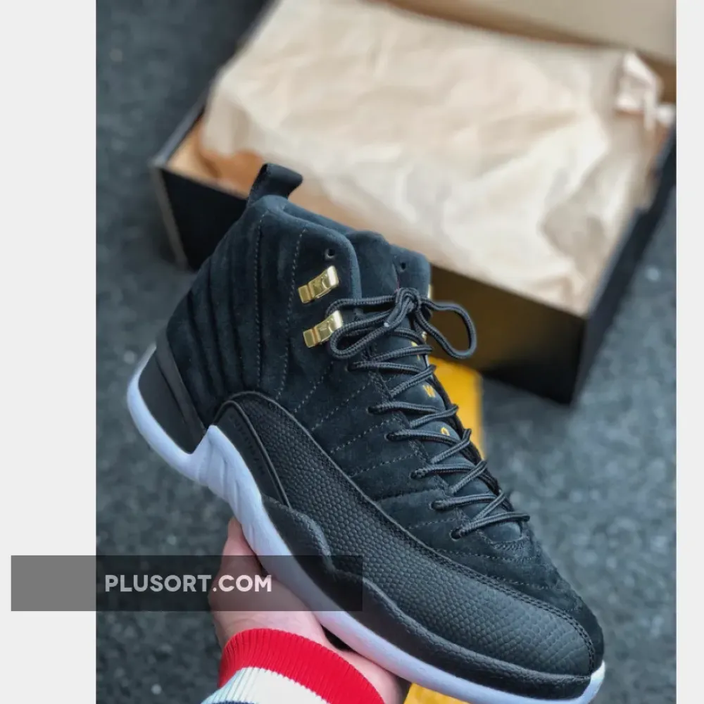 Air Jordan 12 “Reverse Taxi” Black/White-Taxi  130690-017