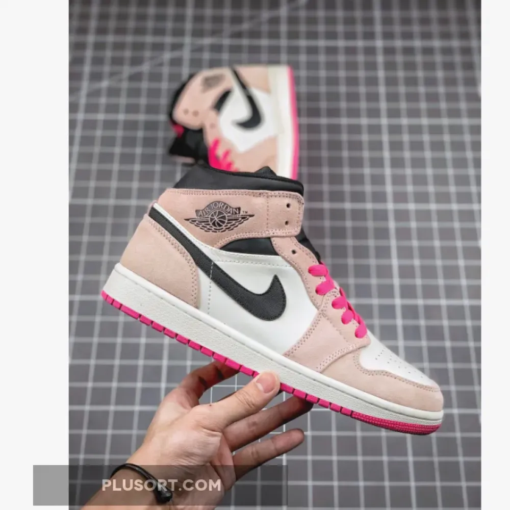 Air Jordan 1 Mid SE Crimson Tint/Hyper Pink 852542-801