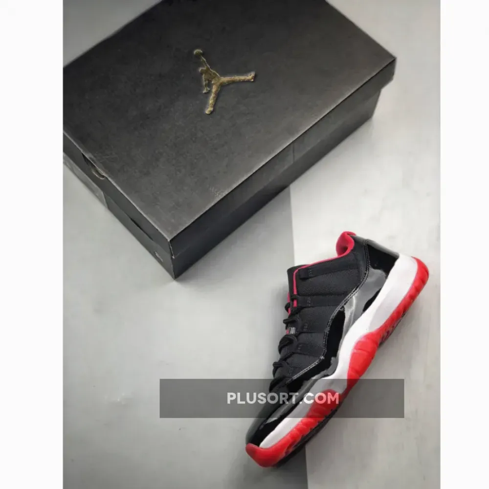 Air Jordan 11 Retro Low ‘Bred’ Black/True Red-White 528895-012