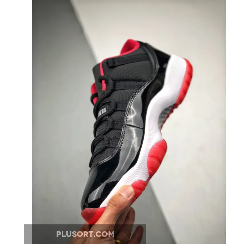 Air Jordan 11 Retro Low ‘Bred’ Black/True Red-White 528895-012