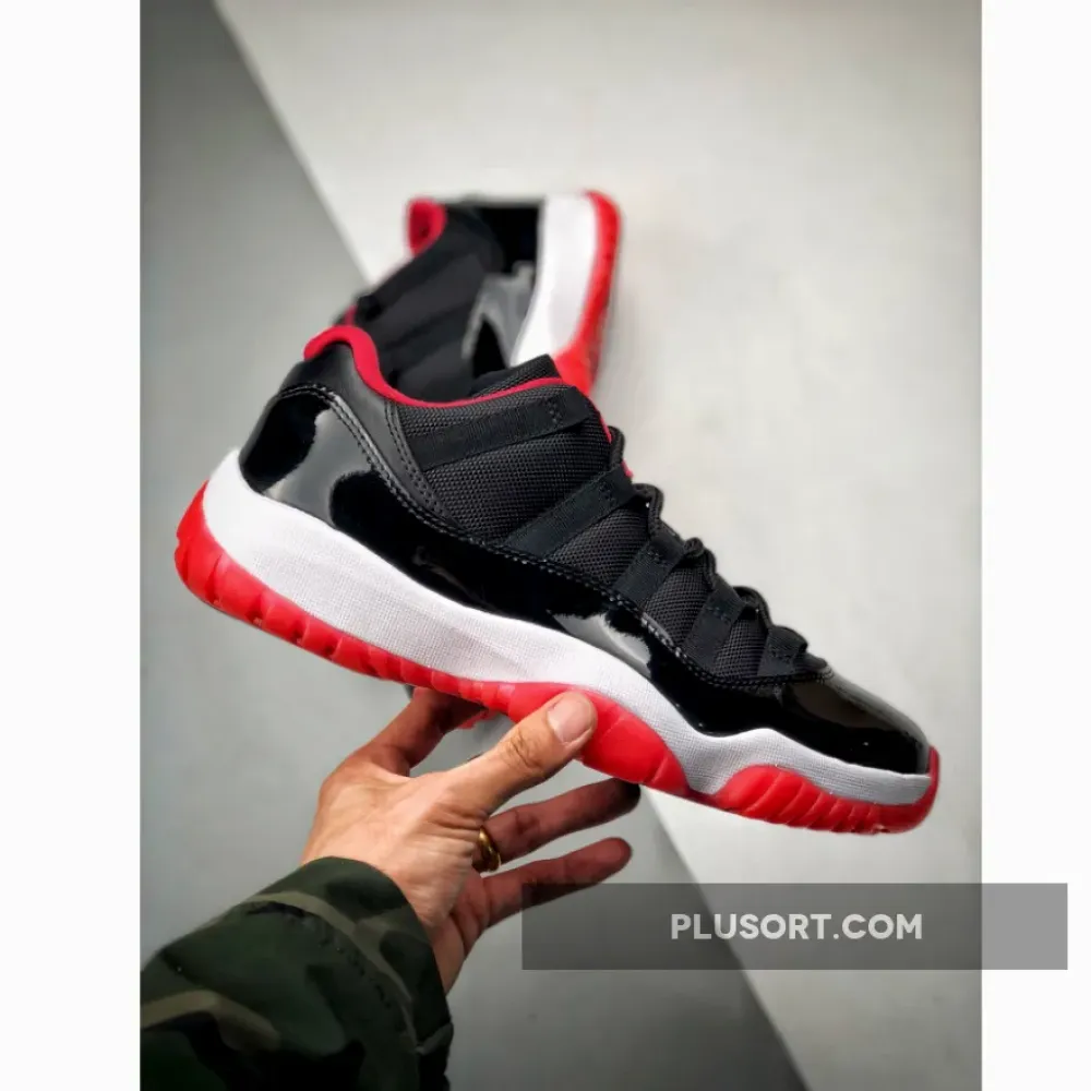 Air Jordan 11 Retro Low ‘Bred’ Black/True Red-White 528895-012