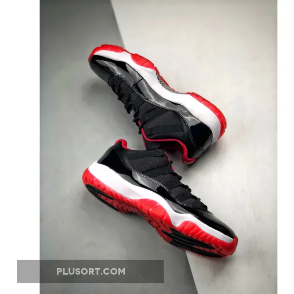 Air Jordan 11 Retro Low ‘Bred’ Black/True Red-White 528895-012