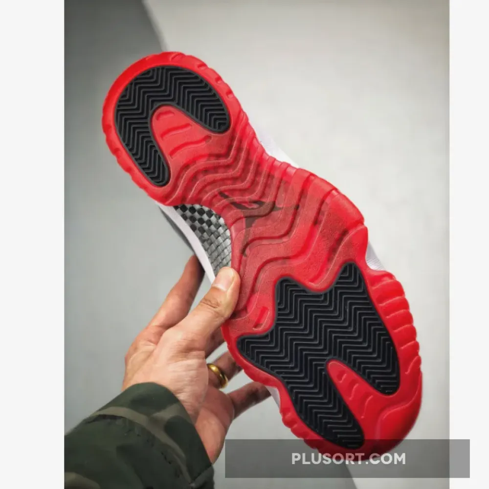 Air Jordan 11 Retro Low ‘Bred’ Black/True Red-White 528895-012