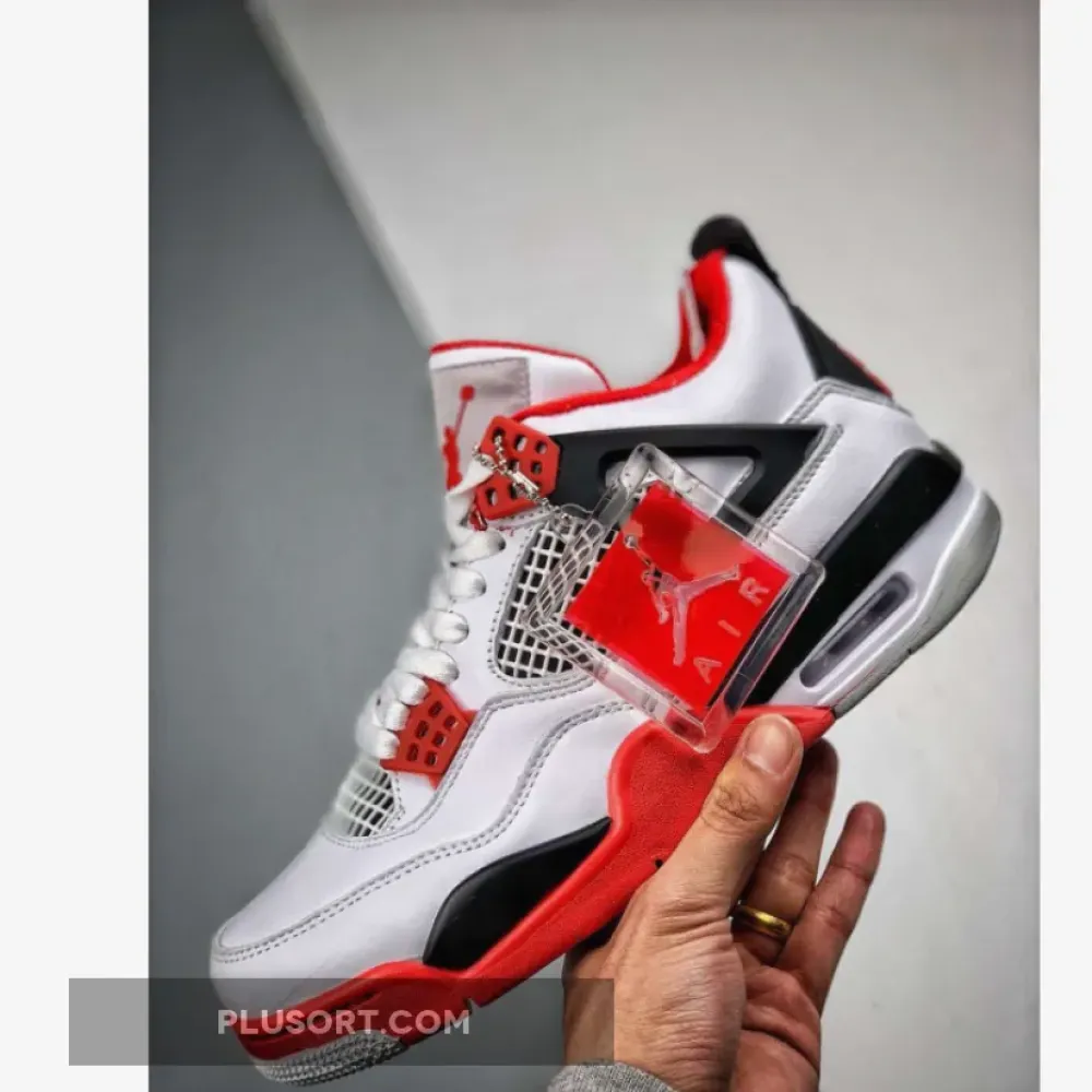 Air Jordan 4 Retro “Fire Red” White/Varsity Red-Black  308497-110