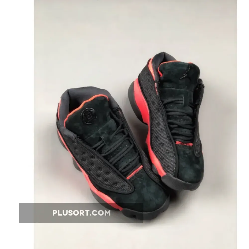 Clot x Air Jordan 13 Low Black/Infrared 23  AT3102-006