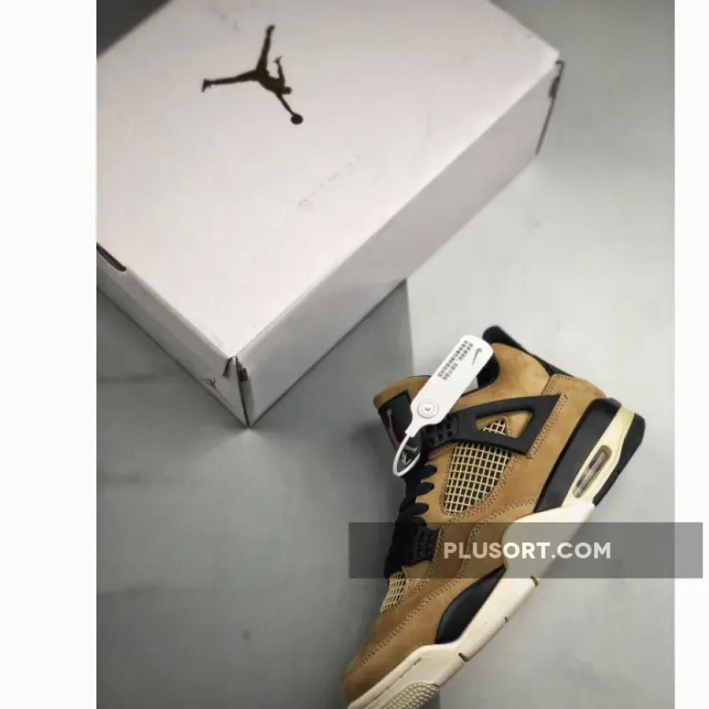 Air Jordan 4 Mushroom/Black-Fossil-Pale Ivory AQ9129-200