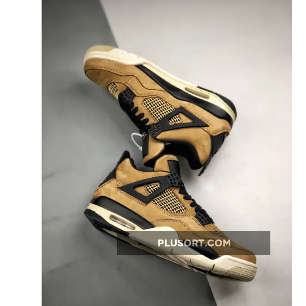 Air Jordan 4 Mushroom/Black-Fossil-Pale Ivory AQ9129-200