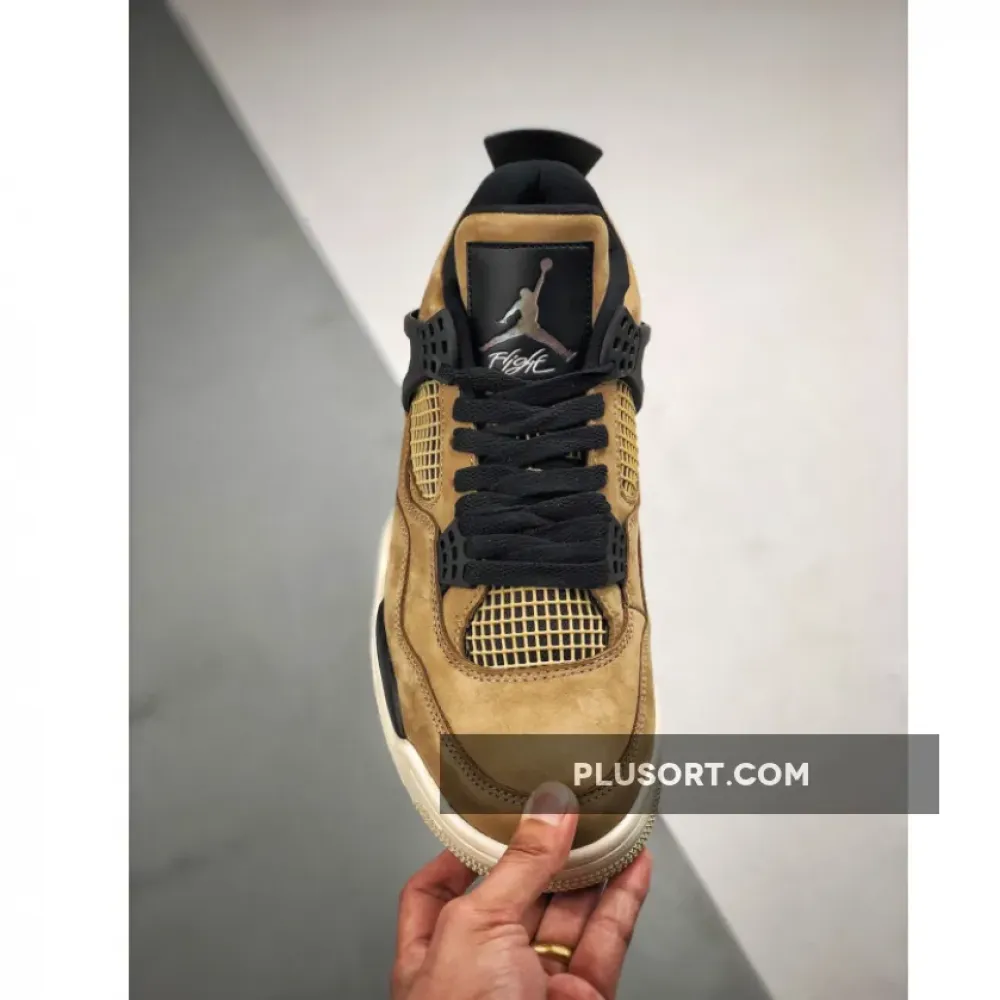 Air Jordan 4 Mushroom/Black-Fossil-Pale Ivory AQ9129-200