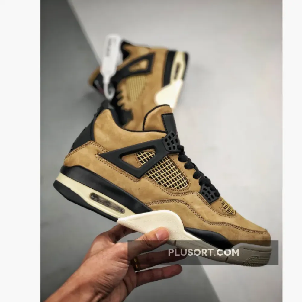 Air Jordan 4 Mushroom/Black-Fossil-Pale Ivory AQ9129-200