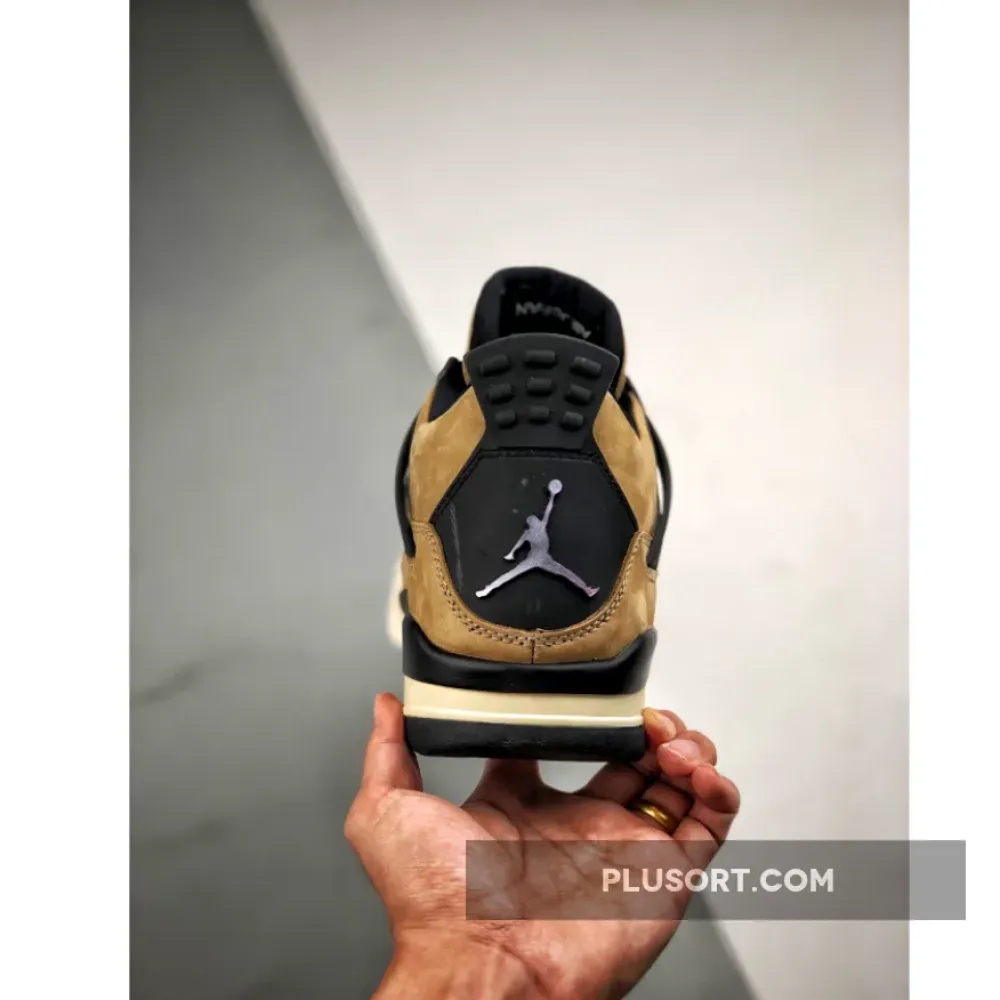 Air Jordan 4 Mushroom/Black-Fossil-Pale Ivory AQ9129-200