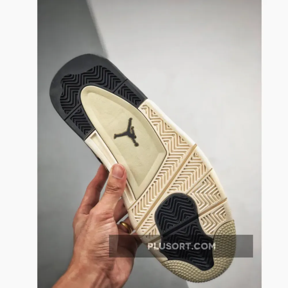Air Jordan 4 Mushroom/Black-Fossil-Pale Ivory AQ9129-200
