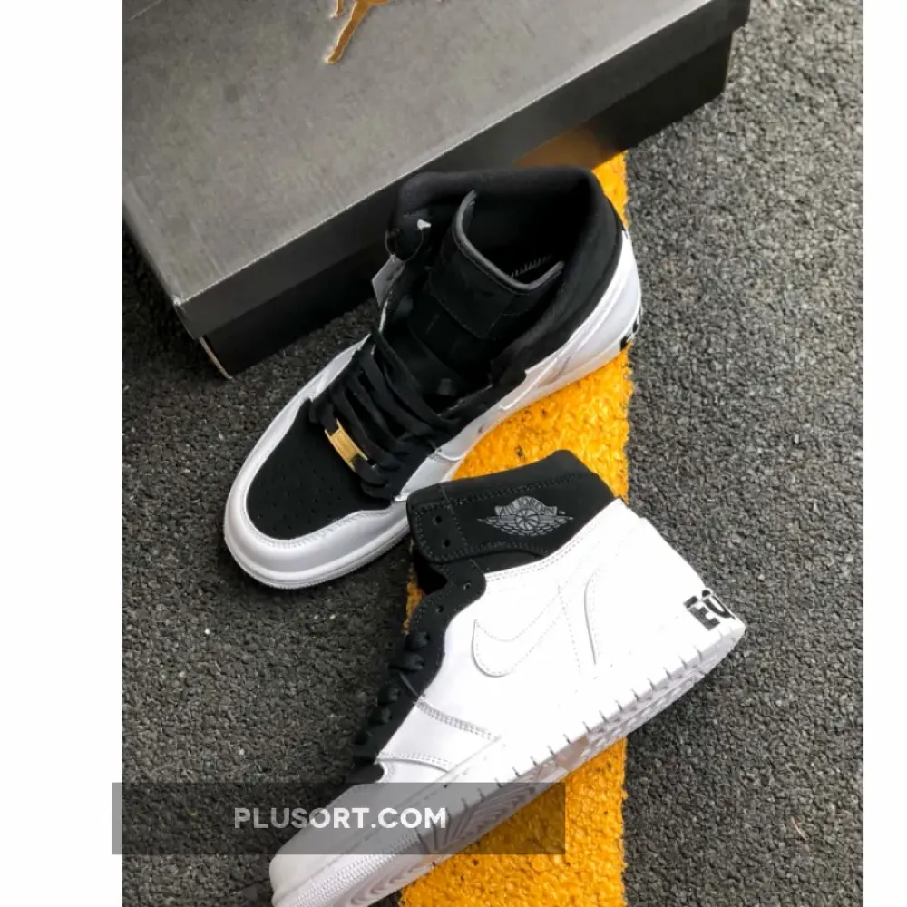 Air Jordan 1 Retro High “Equality” Black/White-Metallic Gold AQ7474-001