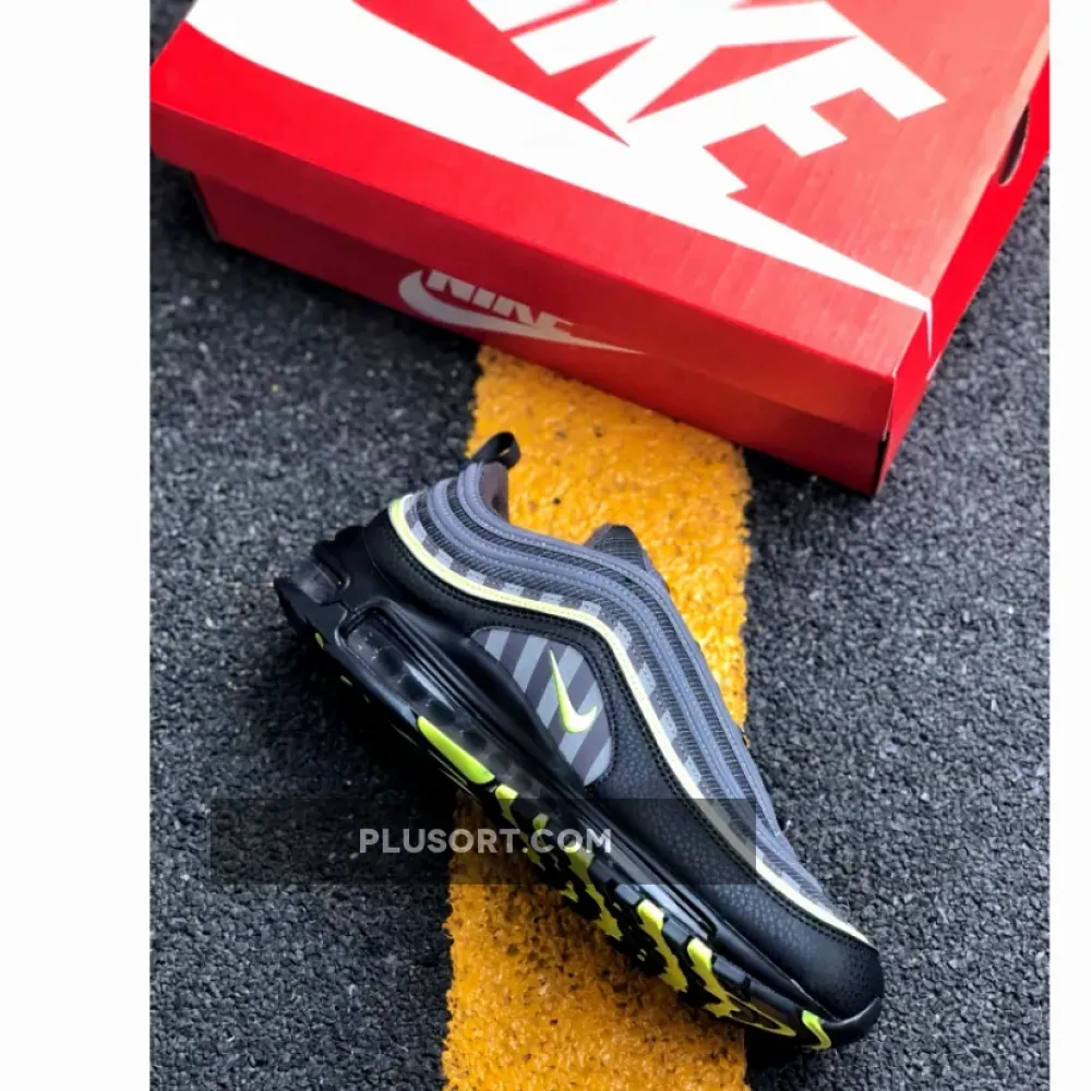 Nike Air Max 97 Thunder Grey/Lime Blast-Black  BV6057-001