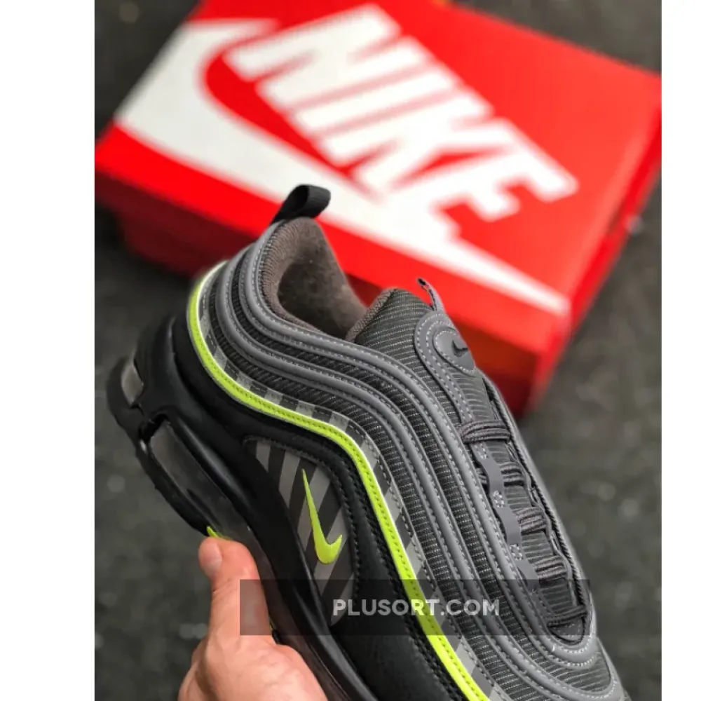 Nike Air Max 97 Thunder Grey/Lime Blast-Black  BV6057-001