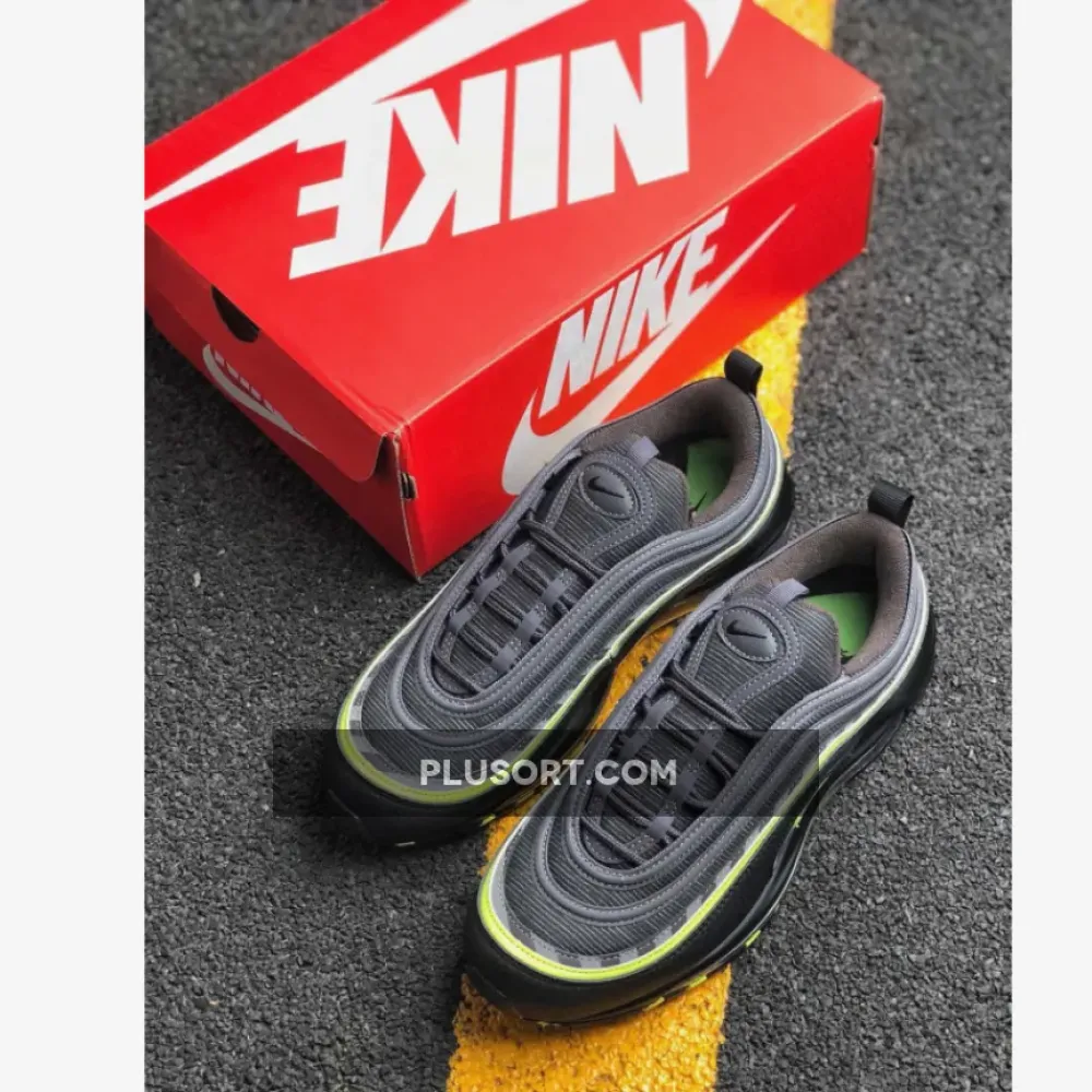 Nike Air Max 97 Thunder Grey/Lime Blast-Black  BV6057-001