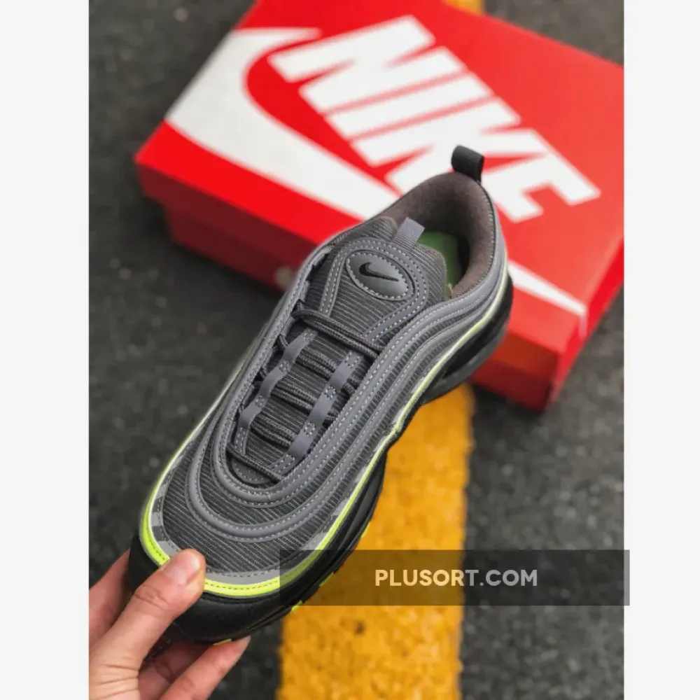 Nike Air Max 97 Thunder Grey/Lime Blast-Black  BV6057-001
