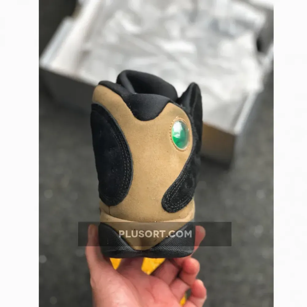 Air Jordan 13 Black/True Red-Light Olive 414571-006