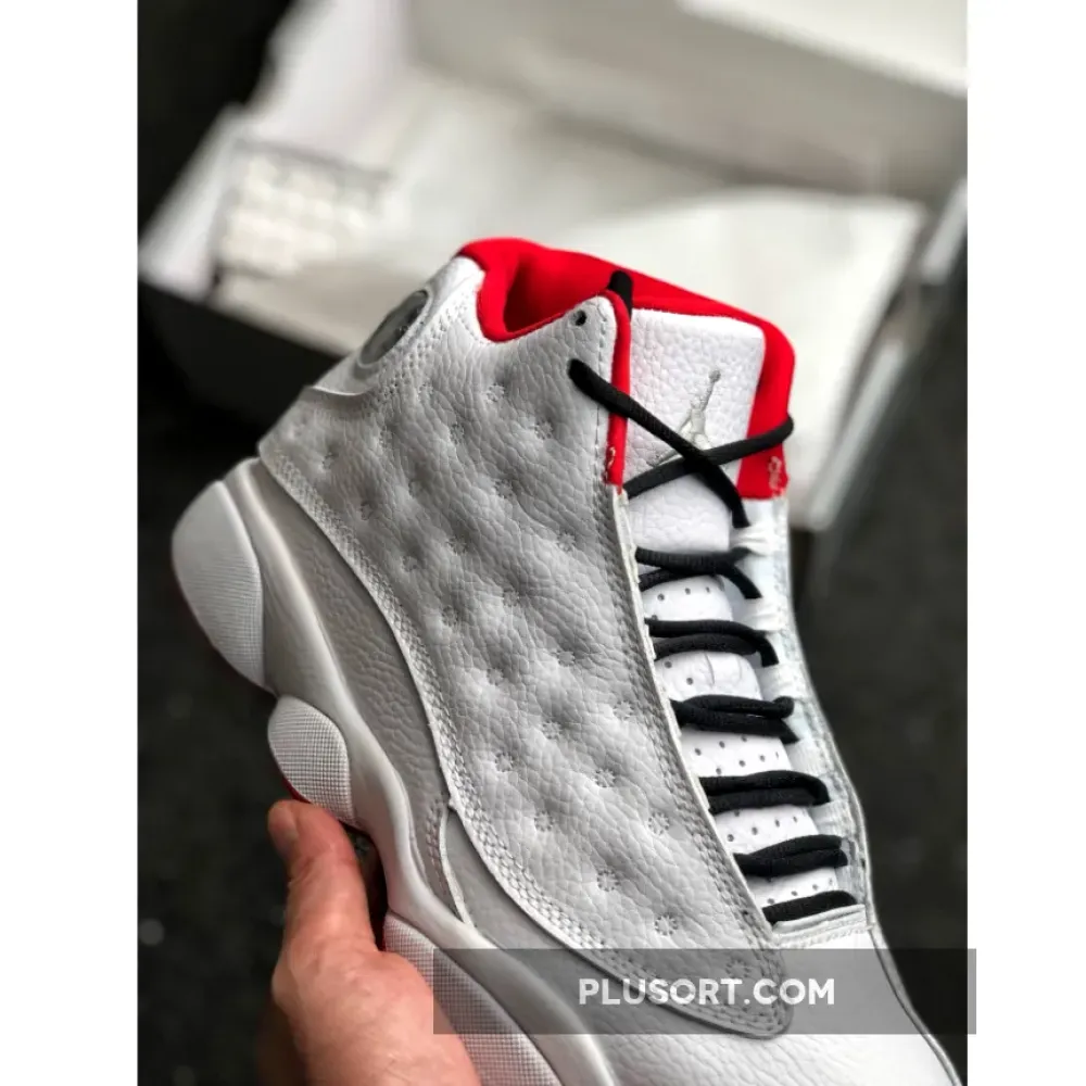 Air Jordan 13 “History of Flight” White/Metallic Silver-University Red 414571-103