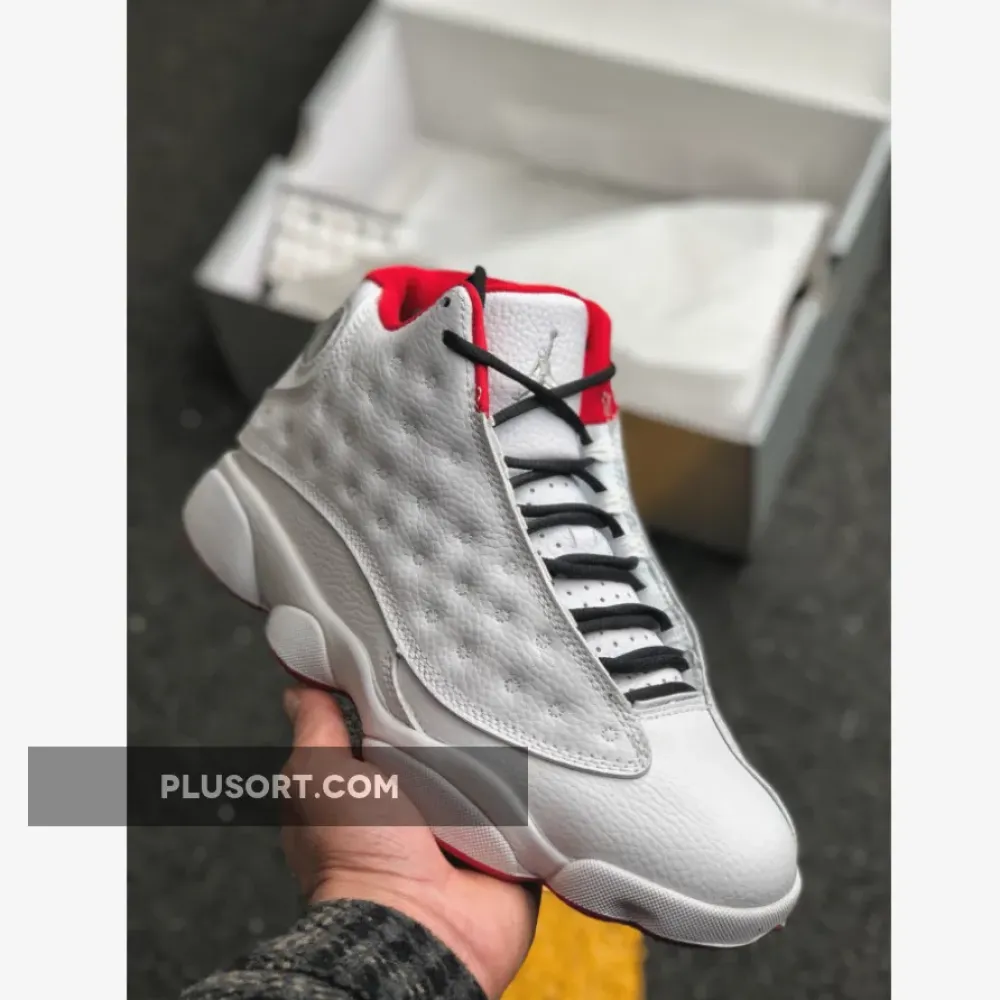 Air Jordan 13 “History of Flight” White/Metallic Silver-University Red 414571-103