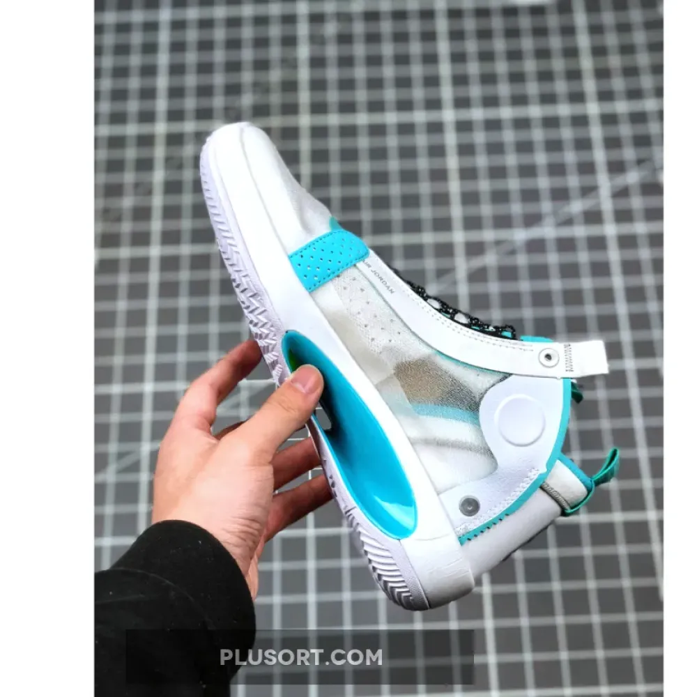 Air Jordan 34 “Snow Leopard” White/Aurora-Metallic Silver AR3240-103