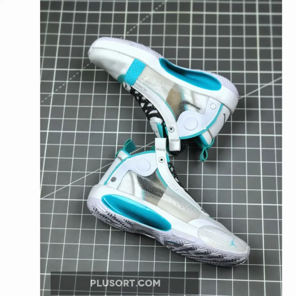 Air Jordan 34 “Snow Leopard” White/Aurora-Metallic Silver AR3240-103