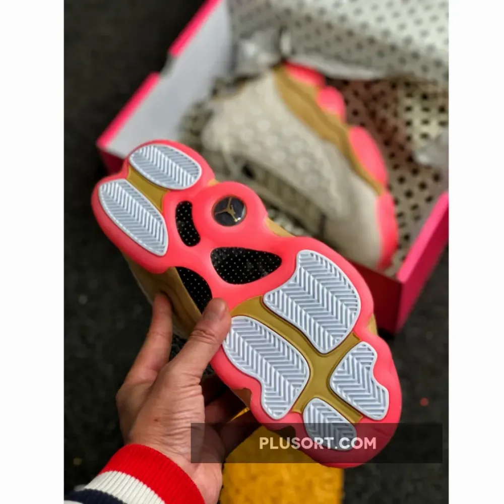 Air Jordan 13 Retro ‘CNY’ Pale Ivory/Black-Digital Pink-Club Gold CW4409-100