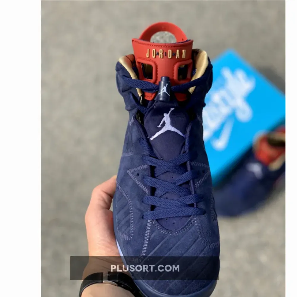 Air Jordan 6 Doernbecher Navy/White-Varsity Red-Metallic Gold CI6293-416
