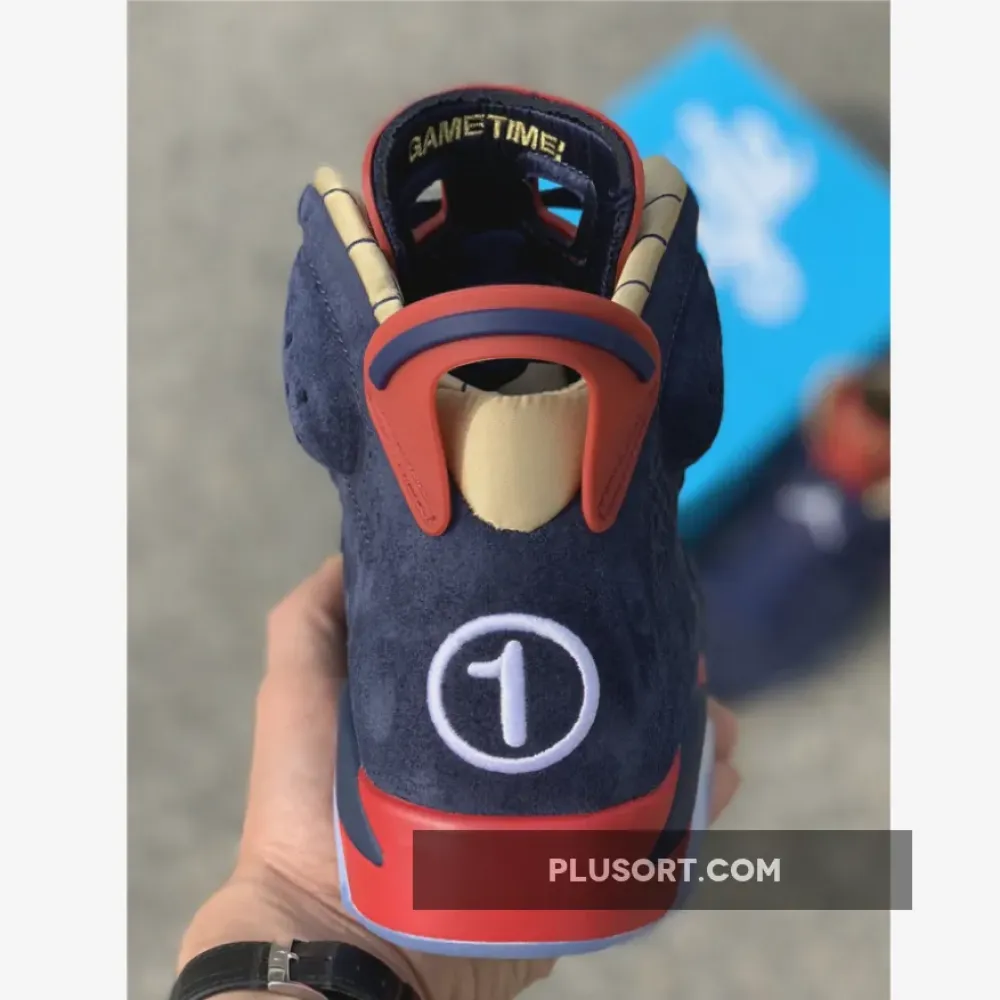 Air Jordan 6 Doernbecher Navy/White-Varsity Red-Metallic Gold CI6293-416