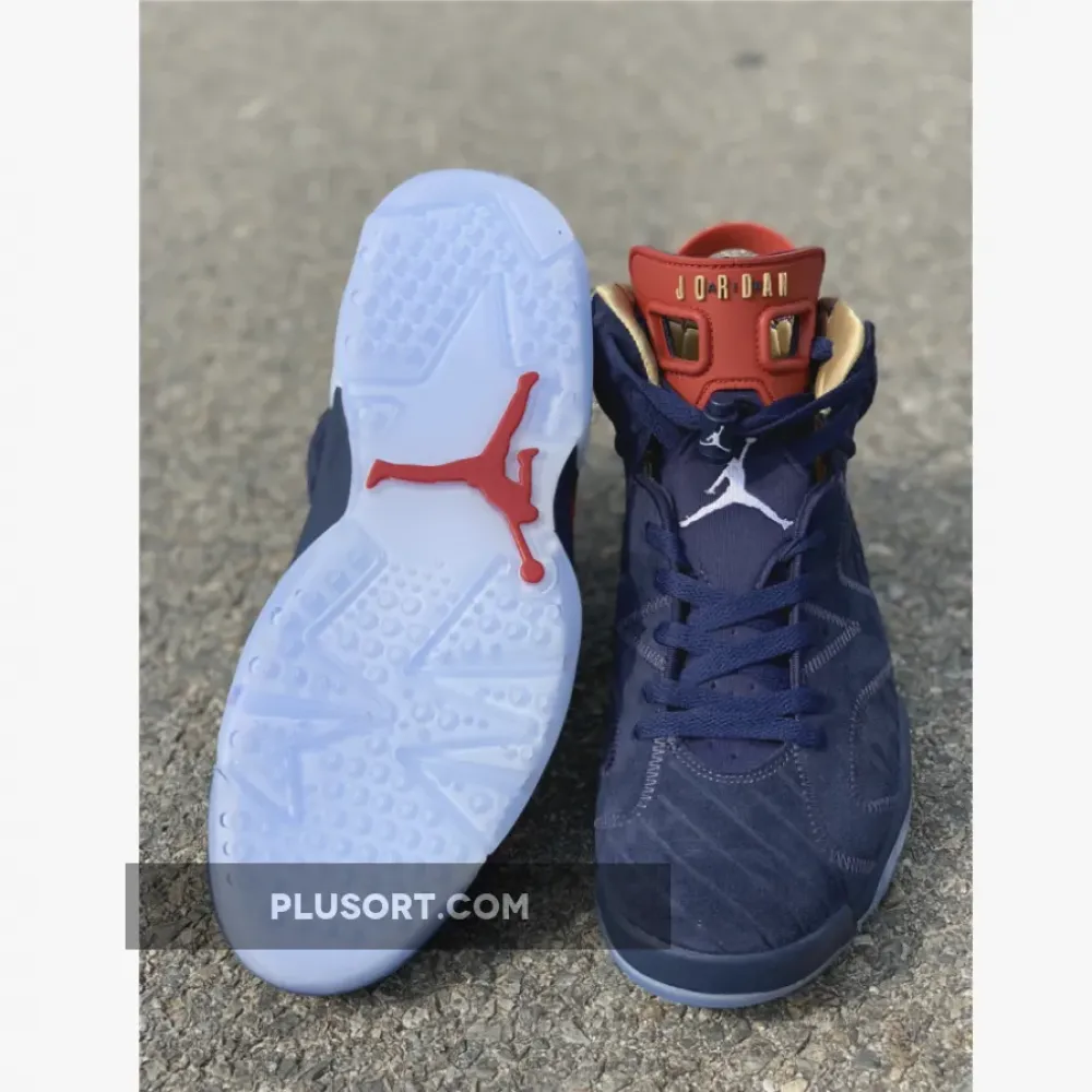 Air Jordan 6 Doernbecher Navy/White-Varsity Red-Metallic Gold CI6293-416